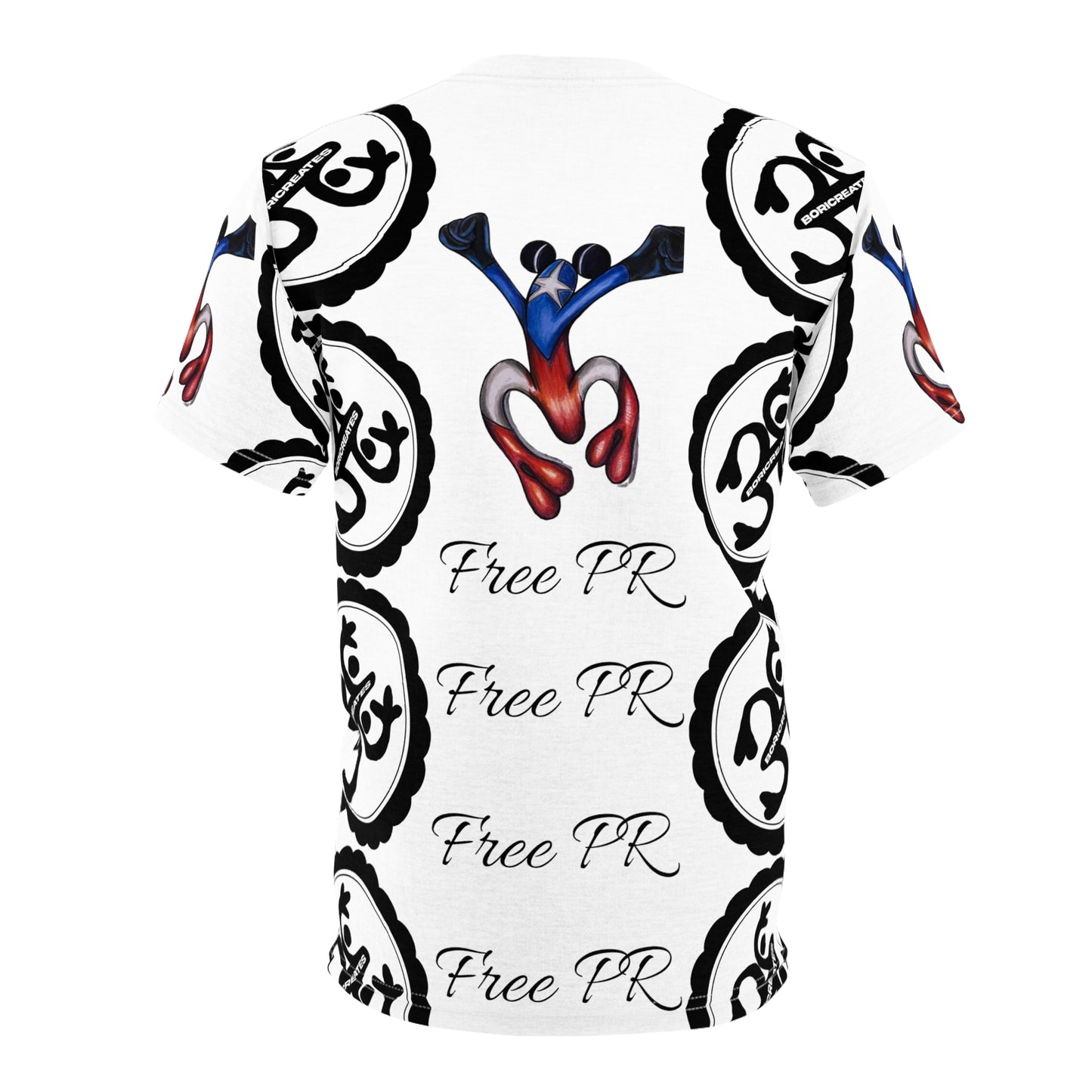 "Free PR Cogui" Unisex Cut & Sew Tee (AOP)