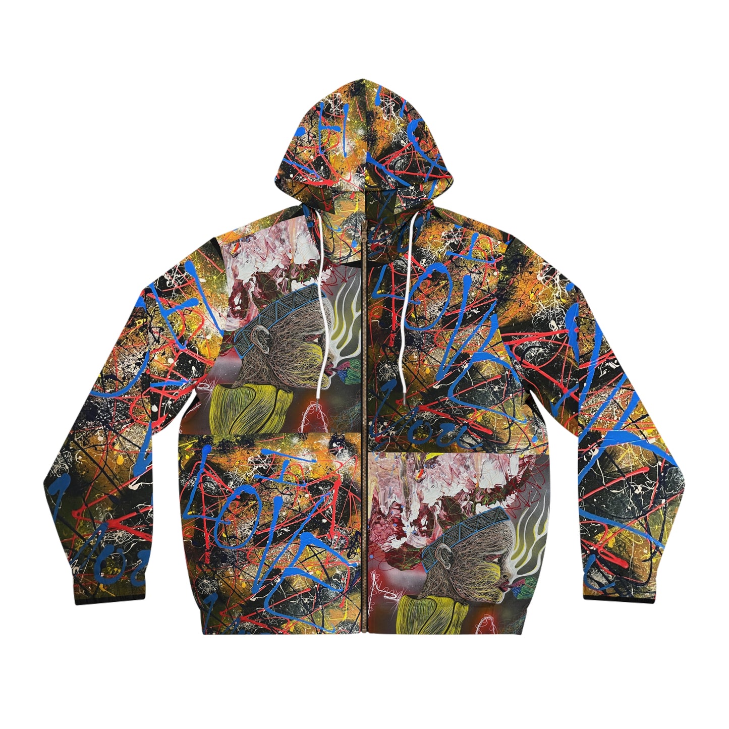 Full-Zip Hoodie - 'I Love You Out of My Mind'