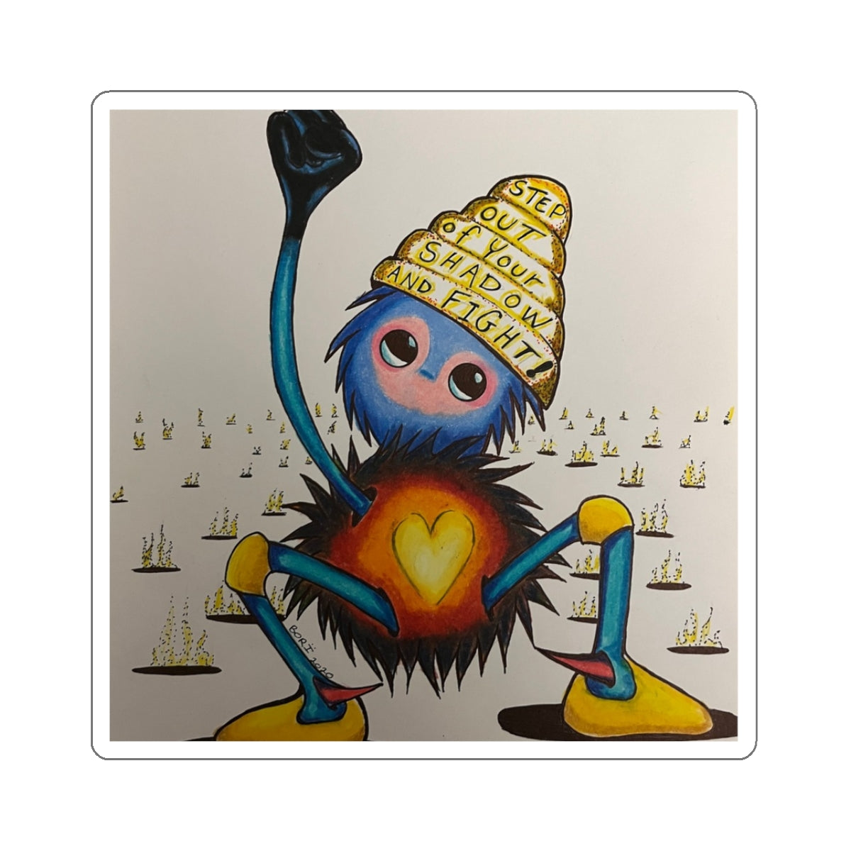 "Scruffy the Abolisher" Kiss-Cut Stickers