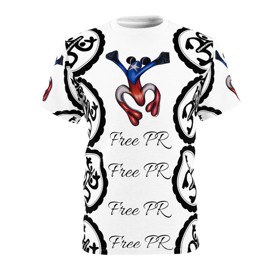 "Free PR Cogui" Unisex Cut & Sew Tee (AOP)