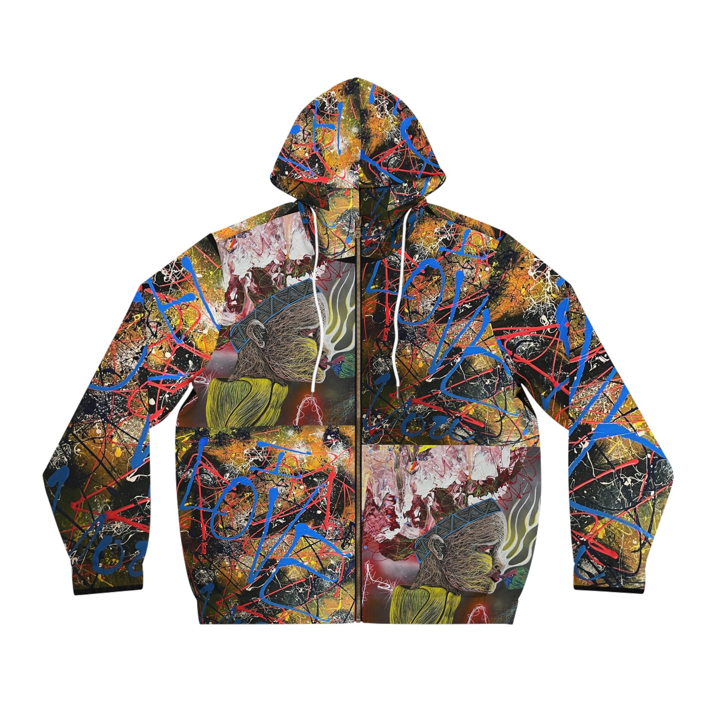Full-Zip Hoodie - 'I Love You Out of My Mind'