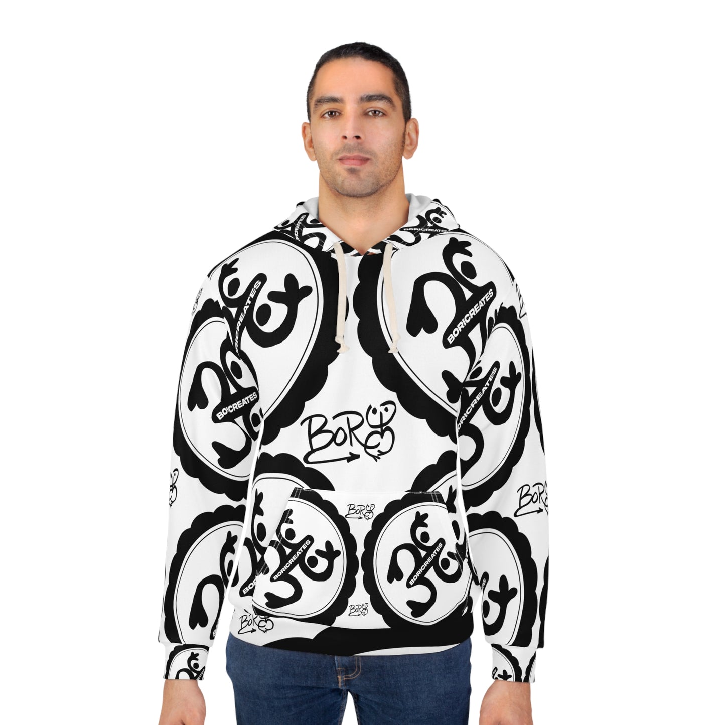 "Boricreates" Unisex Pullover Hoodie (AOP)