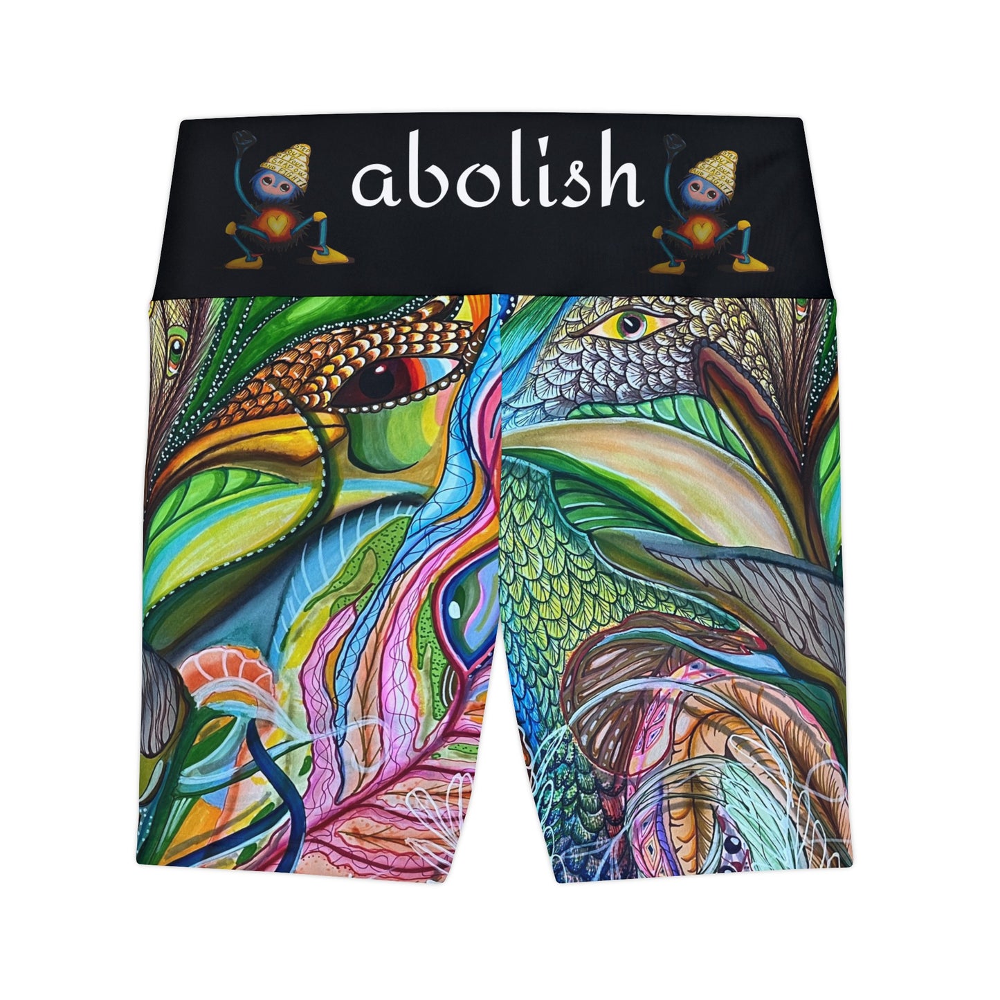 "{Scruffy the Abolisher & Agua Fresca" Women's Workout Shorts (AOP)