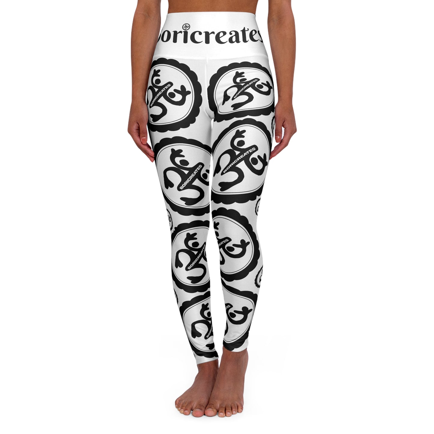 "Boricreates II" High Waisted Yoga Leggings (AOP)