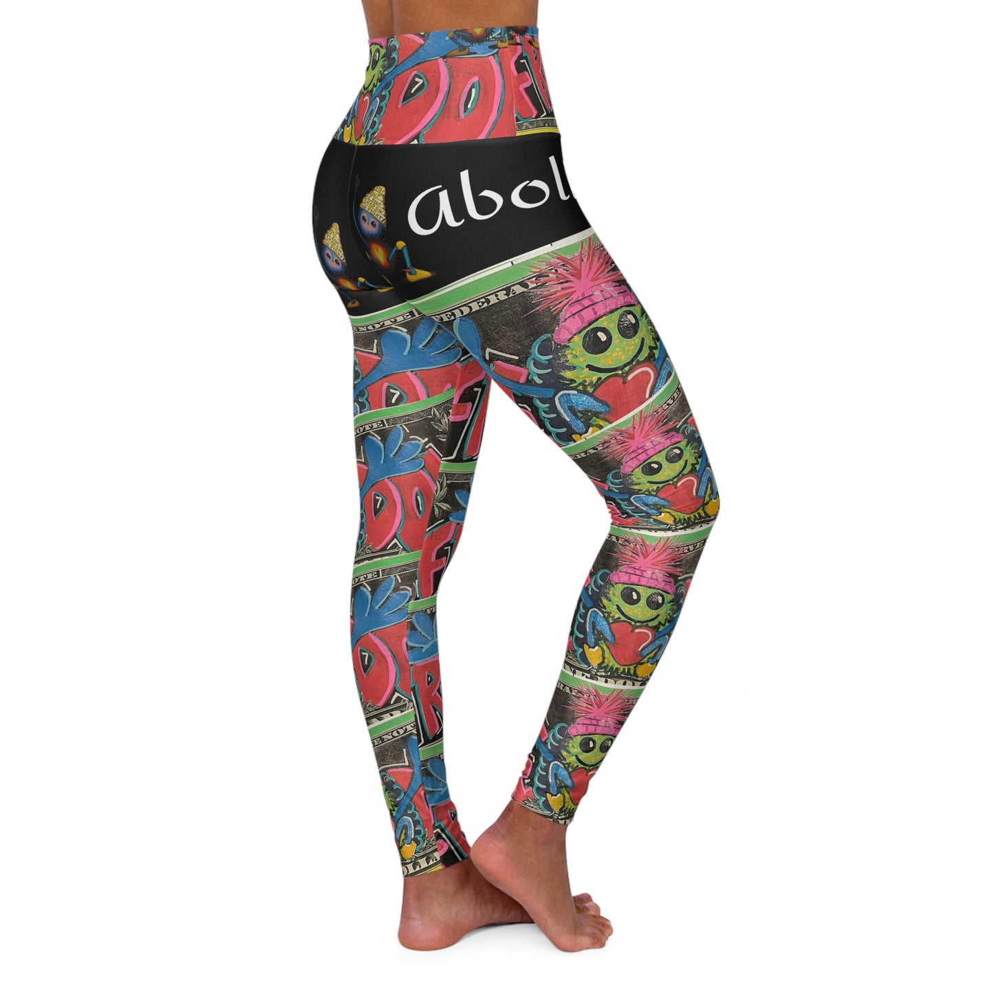 "Scruffy the Abolisher Series" High Waisted Yoga Leggings (AOP)