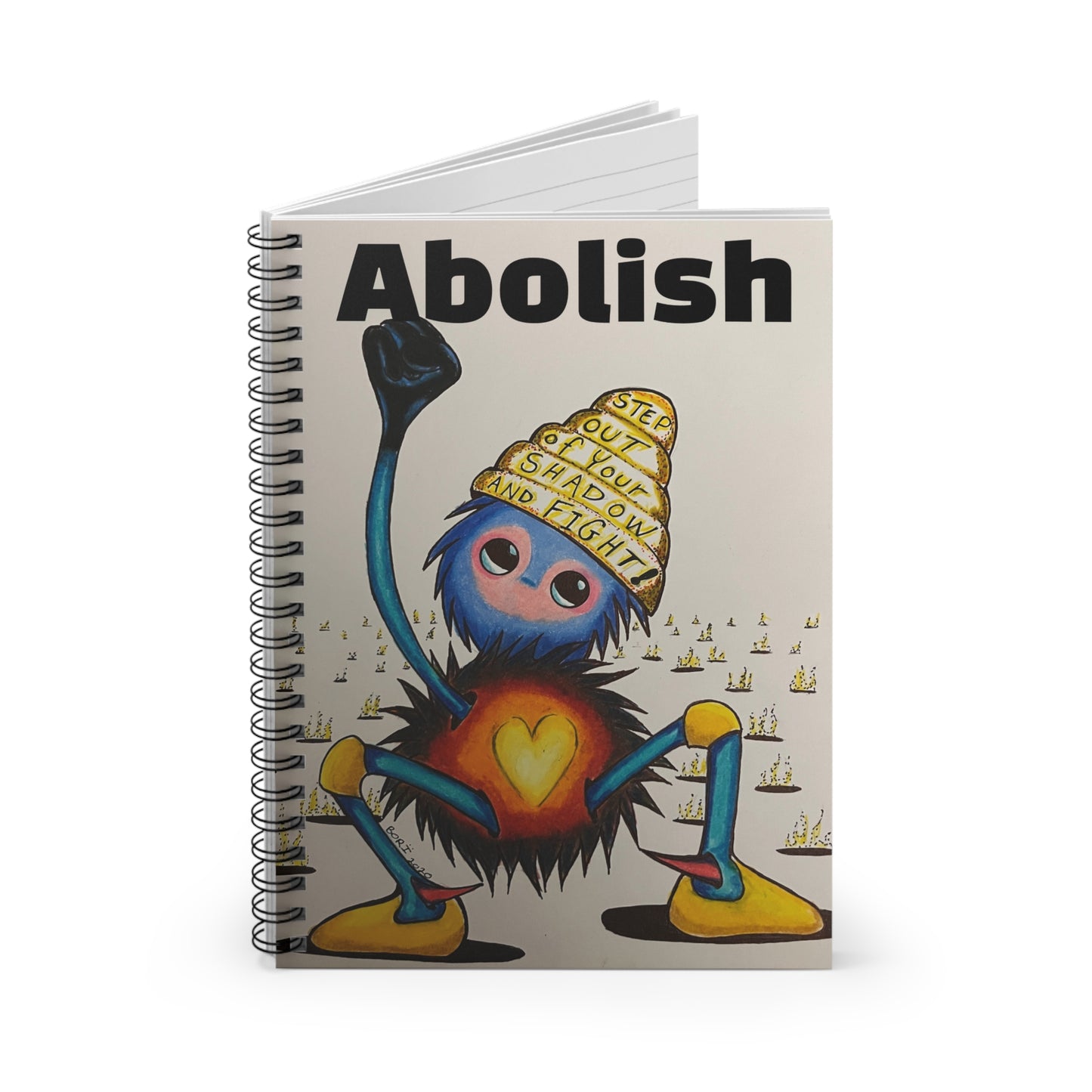 "Scruffy the Abolisher" Spiral Notebook - Ruled Line