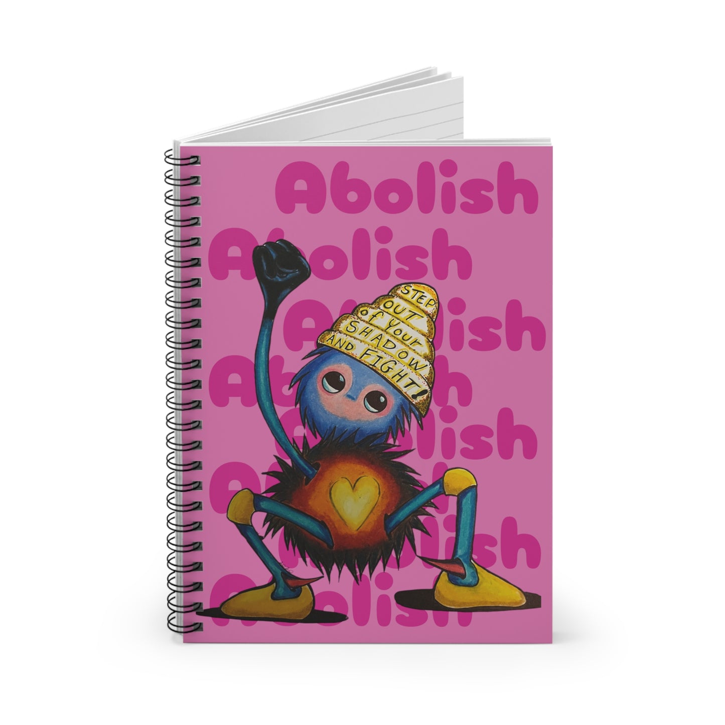 "Scruffy the Abolisher" Spiral Notebook - Ruled Line