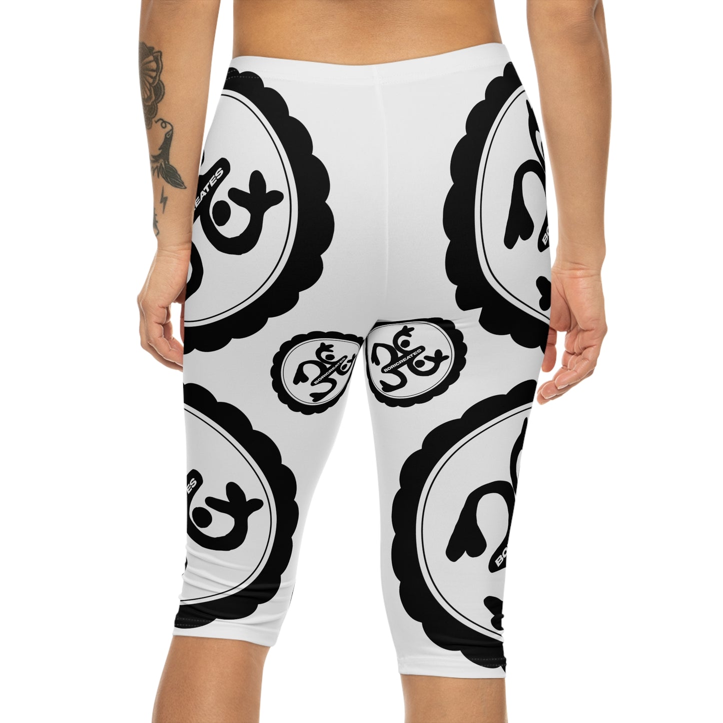 "Boricreates" Women’s Capri Leggings (AOP)