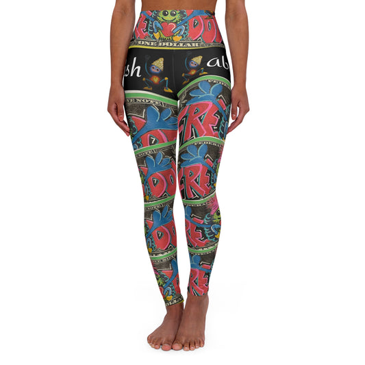 "Scruffy the Abolisher Series" High Waisted Yoga Leggings (AOP)