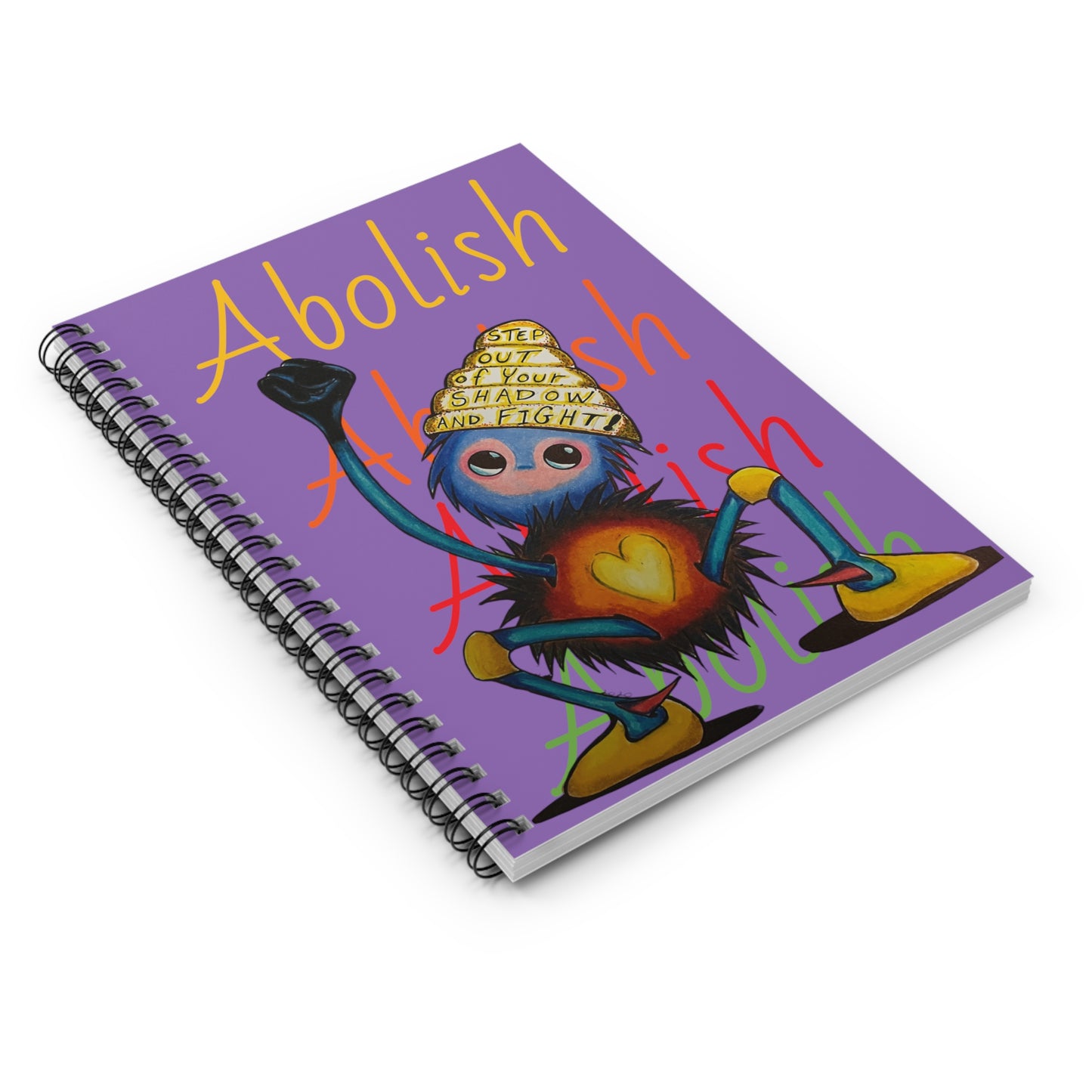 "Scruffy the Abolisher" Spiral Notebook - Ruled Line