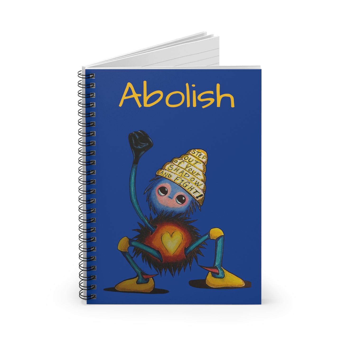 "Scruffy the Abolisher" Spiral Notebook - Ruled Line