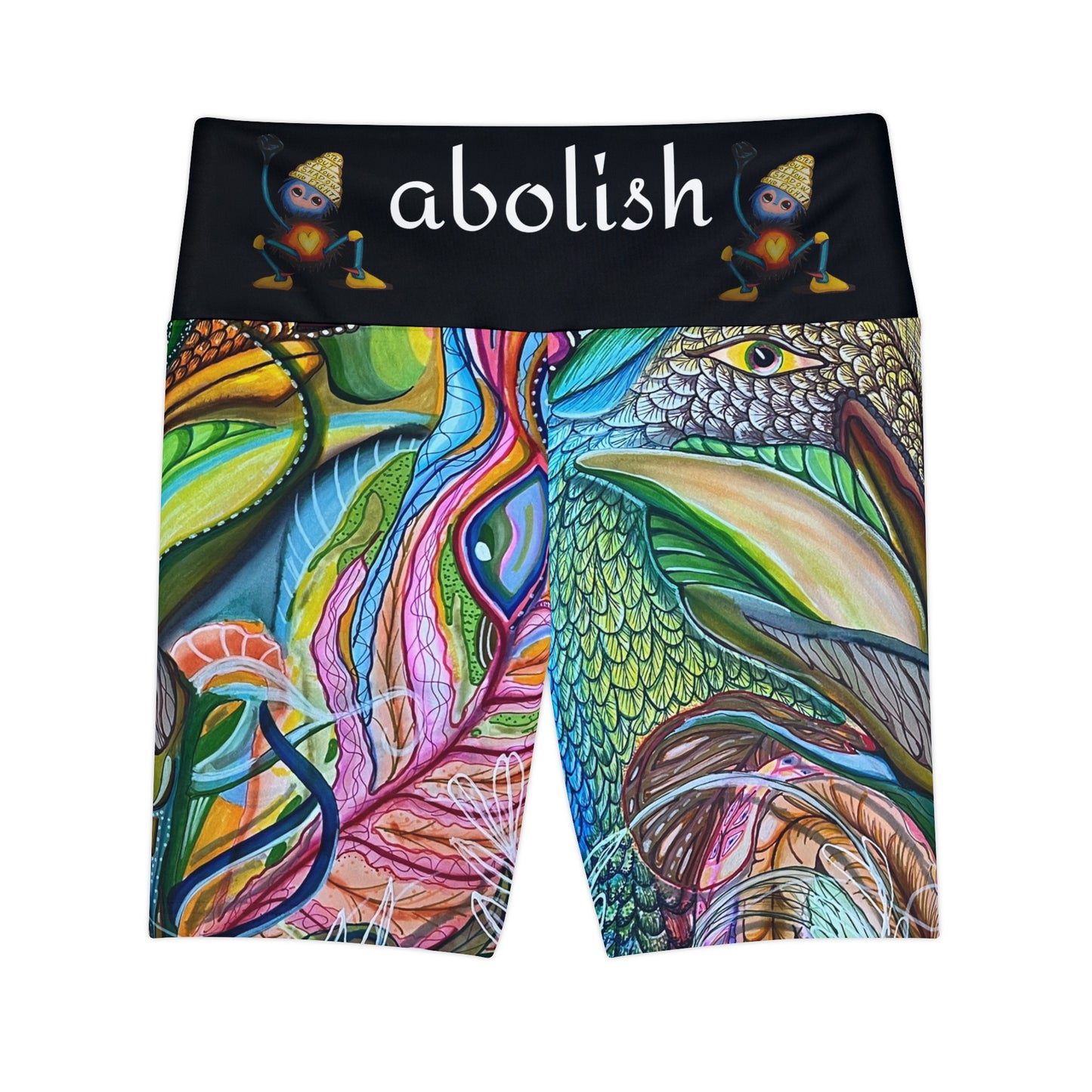 "{Scruffy the Abolisher & Agua Fresca" Women's Workout Shorts (AOP)