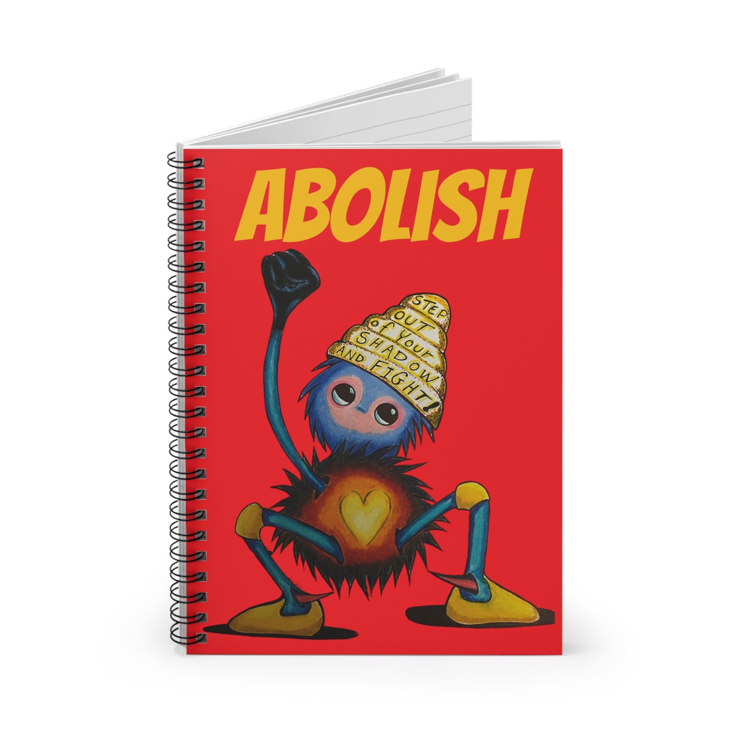 "Scruffy the Abolisher" Spiral Notebook - Ruled Line