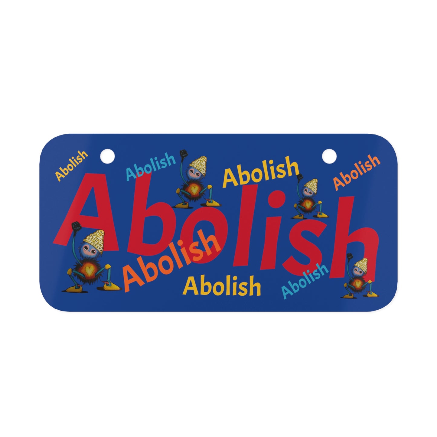 "Scruffy the Abolisher" Mini License Plate