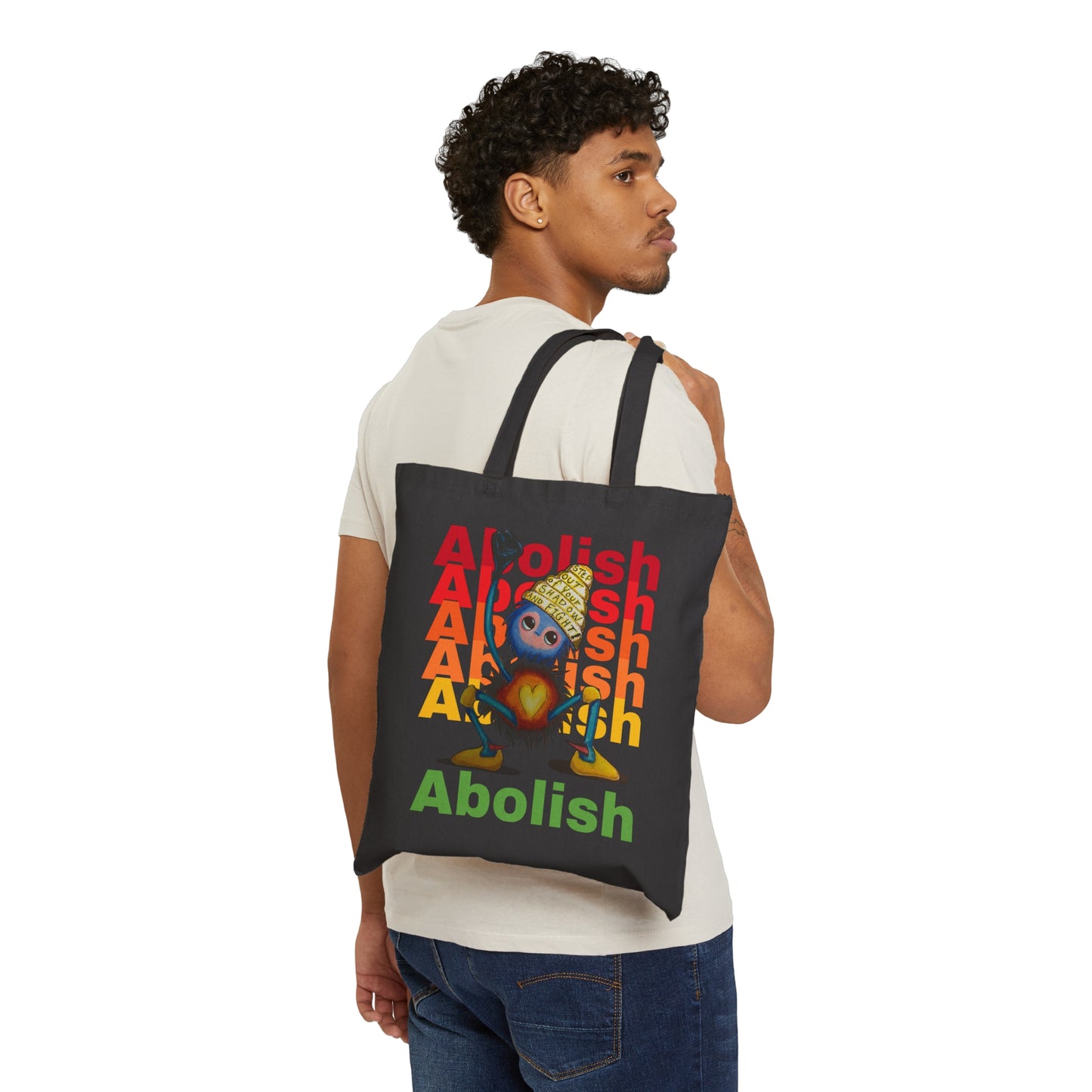 "Scruffy the Abolisher" Cotton Canvas Tote Bag