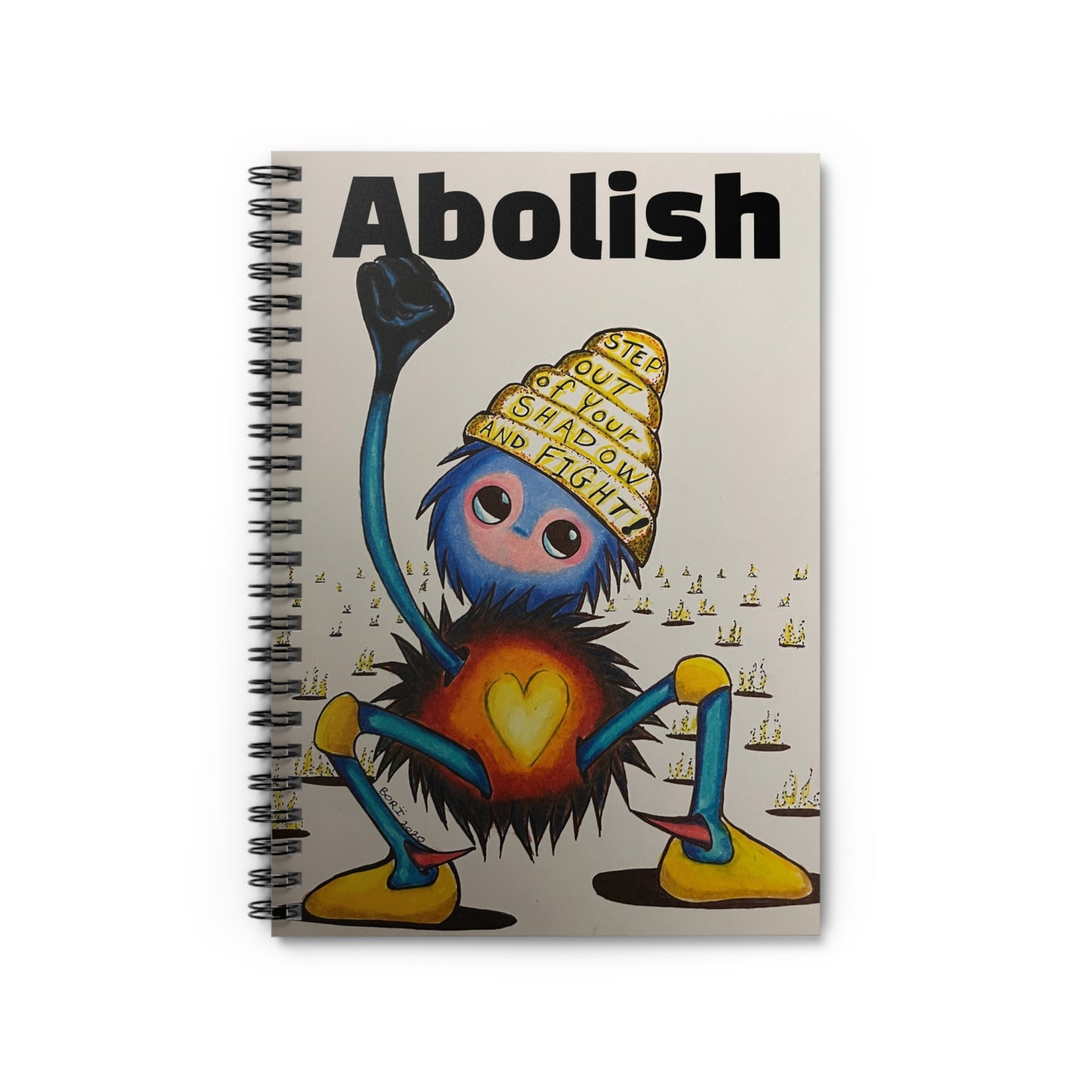 "Scruffy the Abolisher" Spiral Notebook - Ruled Line