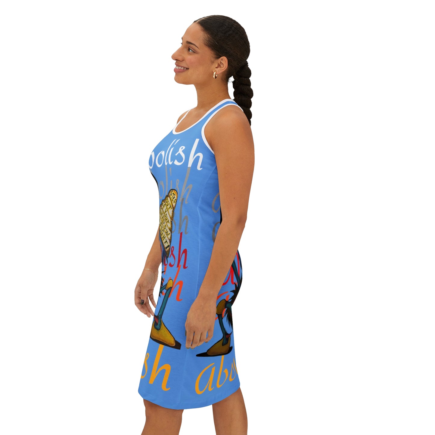 "Scruffy the Abolisher" Women's Racerback Dress (AOP)