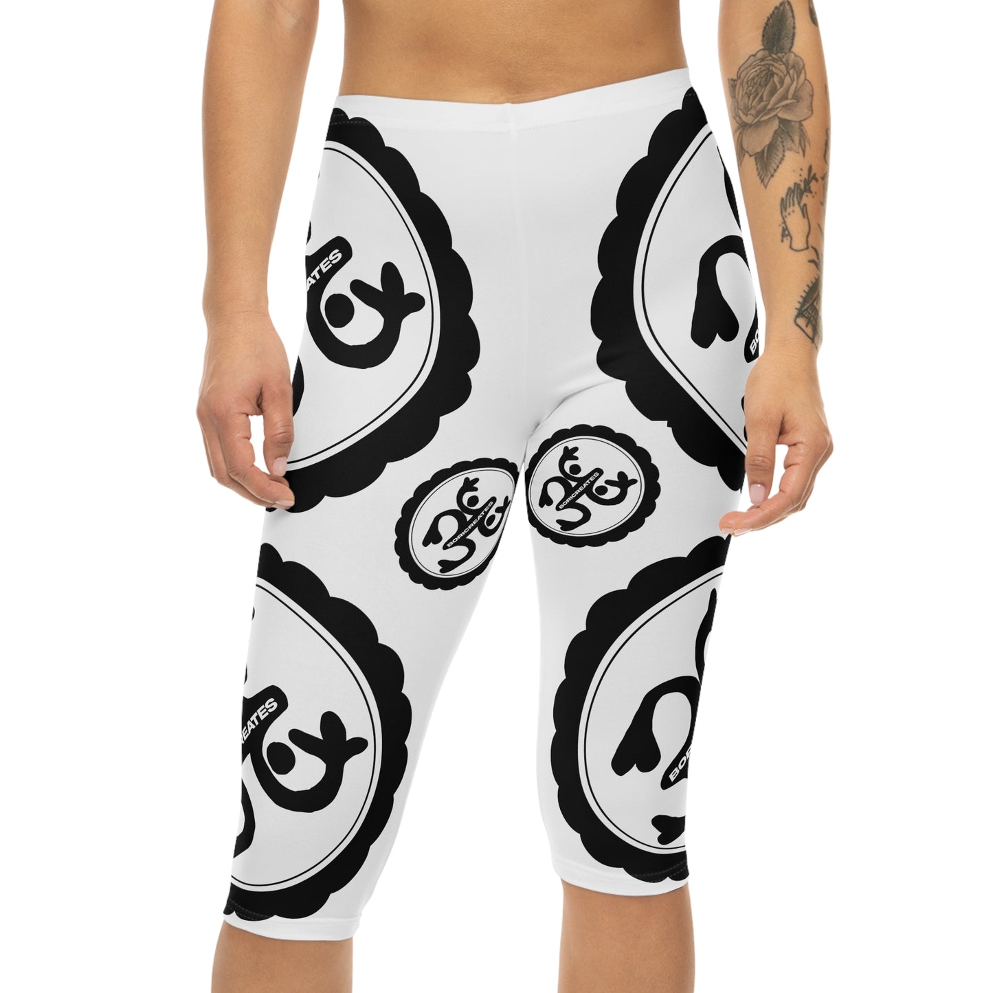 "Boricreates" Women’s Capri Leggings (AOP)