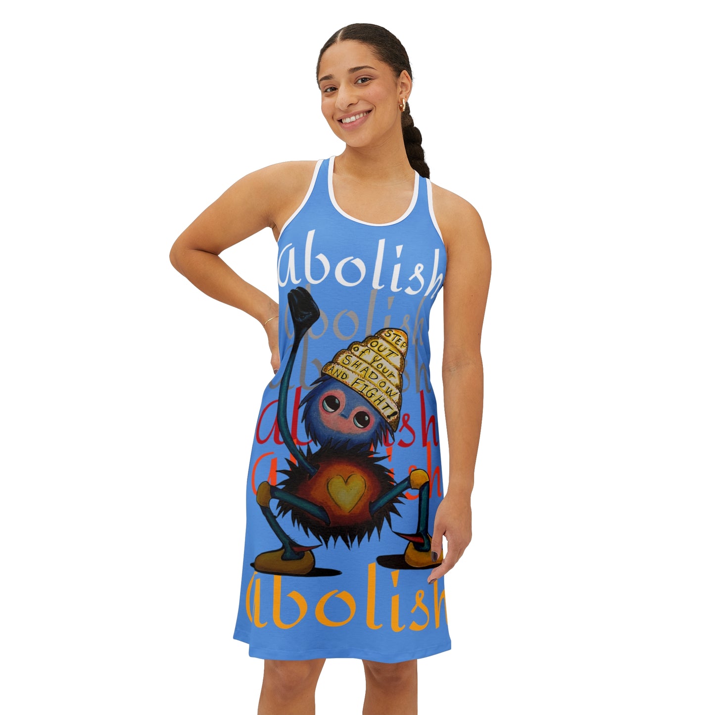 "Scruffy the Abolisher" Women's Racerback Dress (AOP)