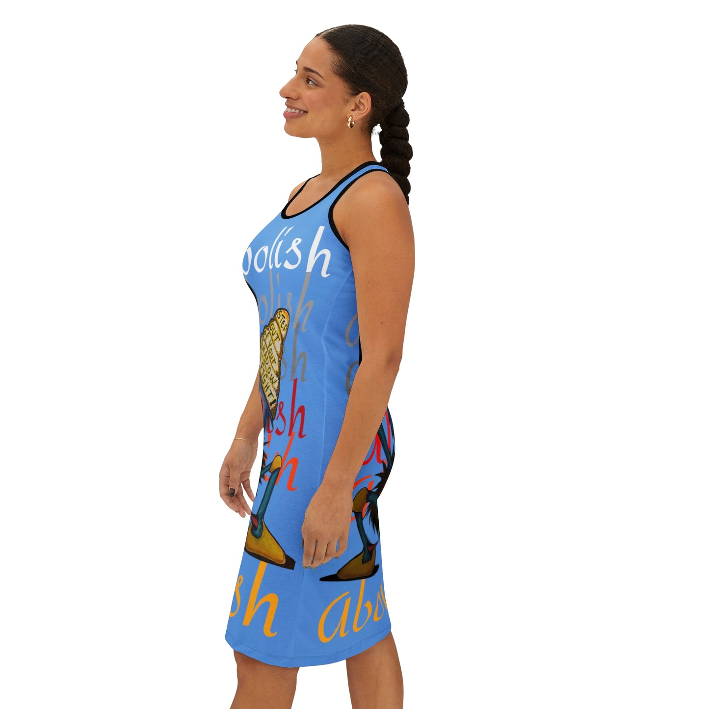 "Scruffy the Abolisher" Women's Racerback Dress (AOP)