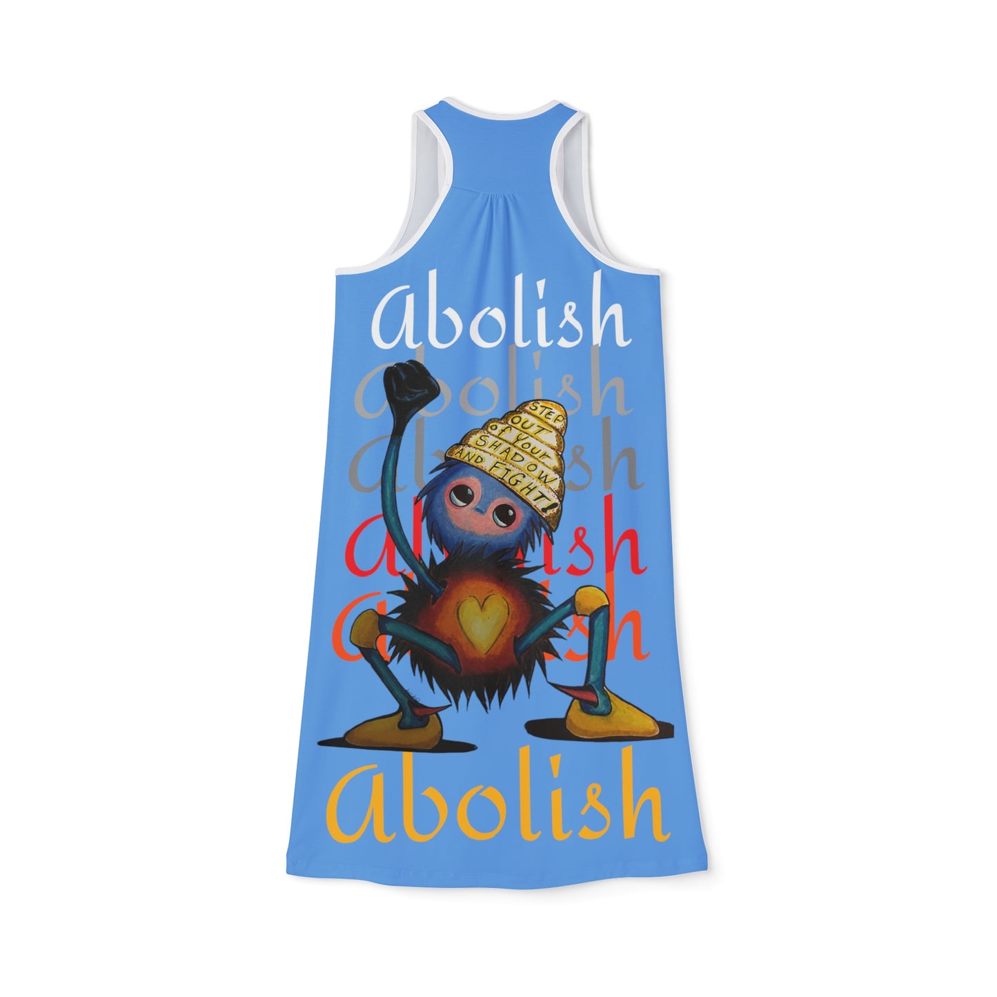 "Scruffy the Abolisher" Women's Racerback Dress (AOP)