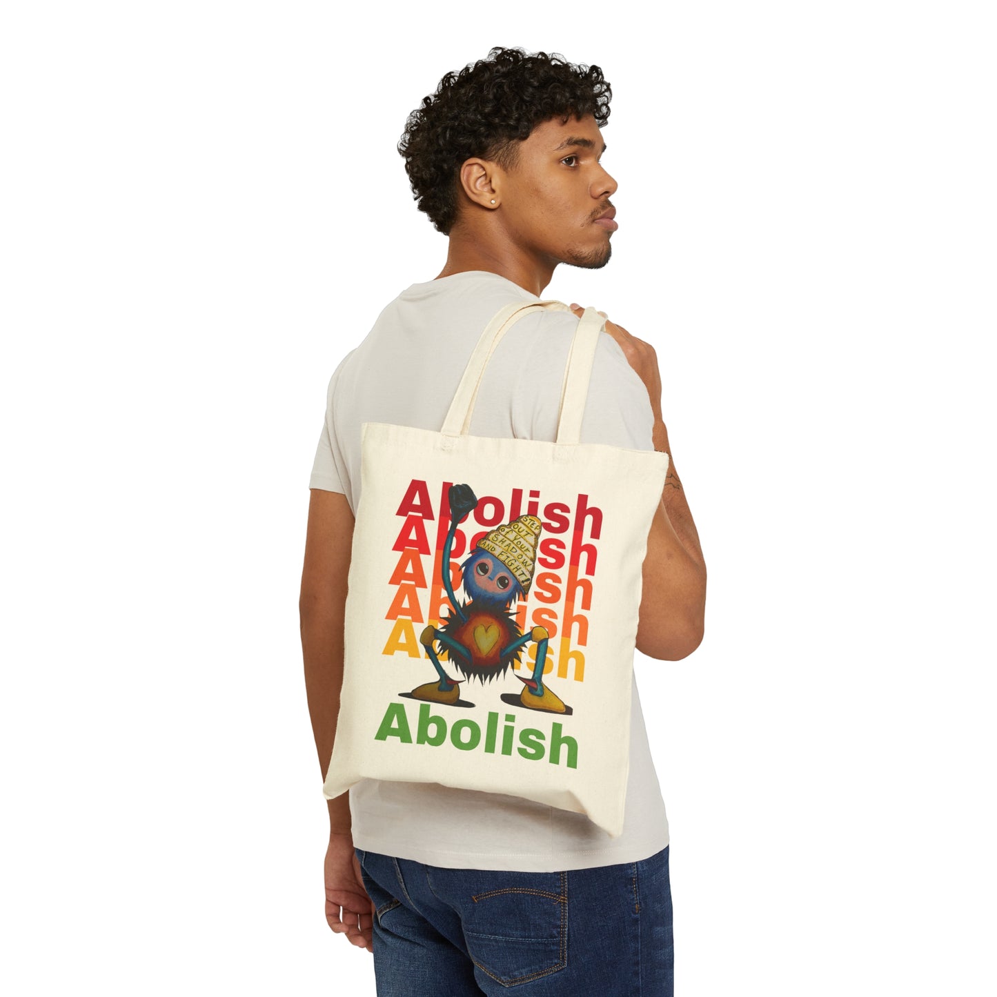 "Scruffy the Abolisher" Cotton Canvas Tote Bag