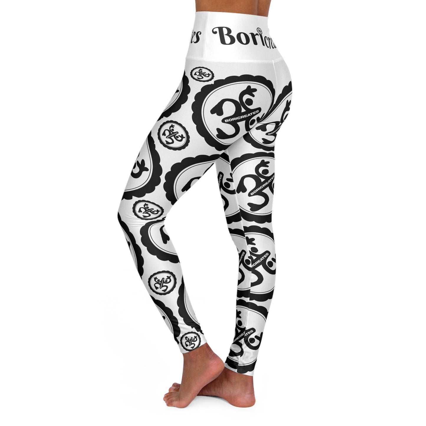 "Boricreates II" High Waisted Yoga Leggings (AOP)