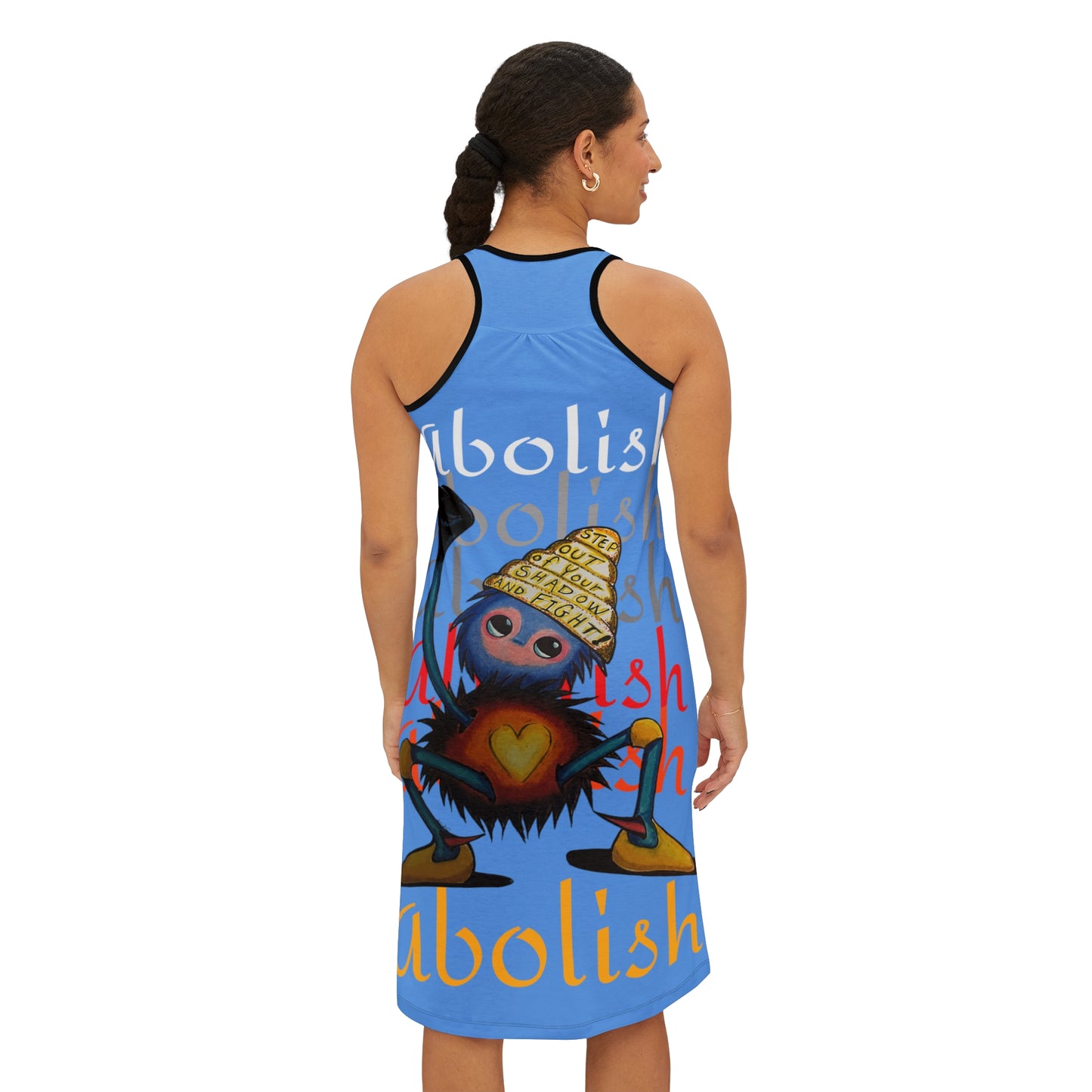 "Scruffy the Abolisher" Women's Racerback Dress (AOP)