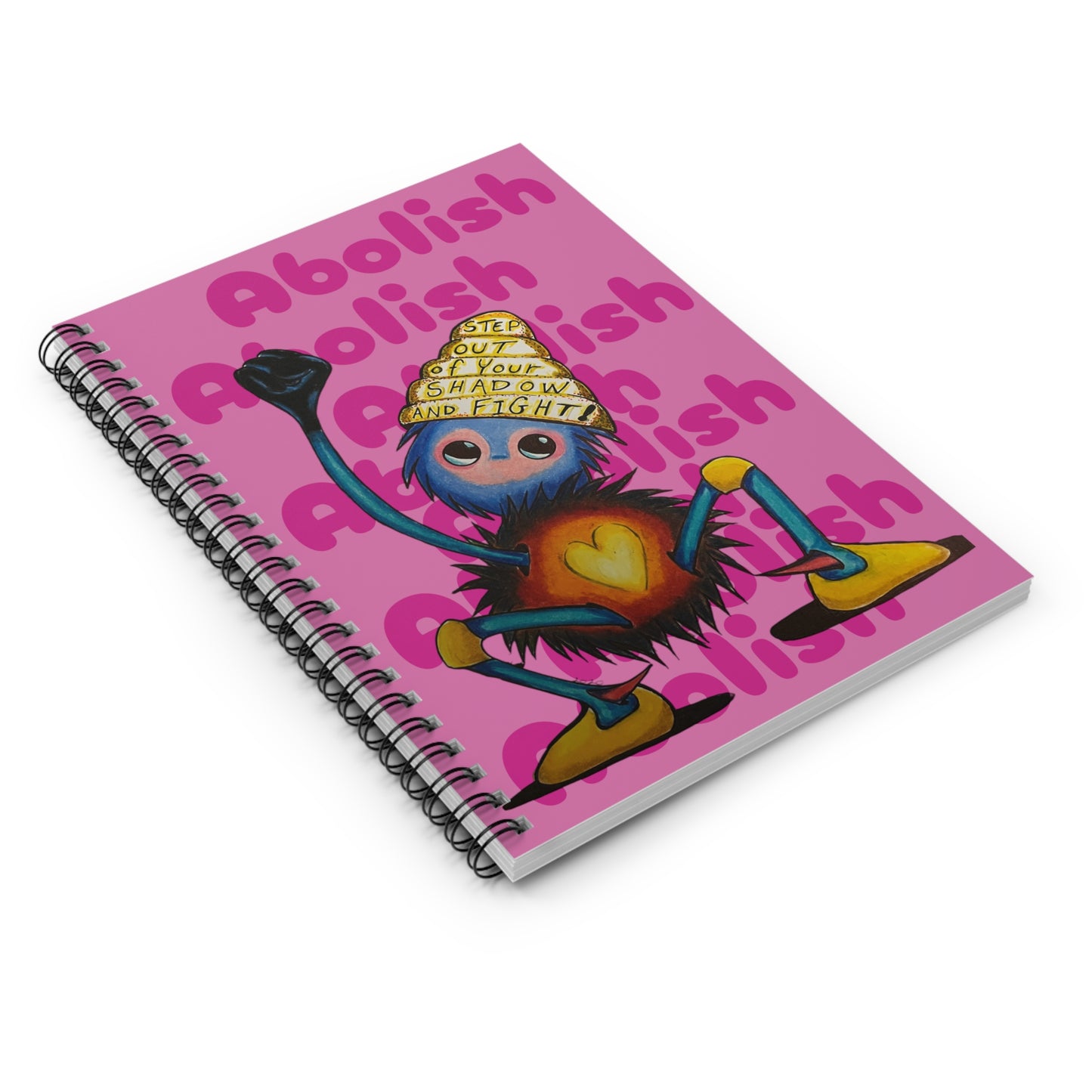 "Scruffy the Abolisher" Spiral Notebook - Ruled Line