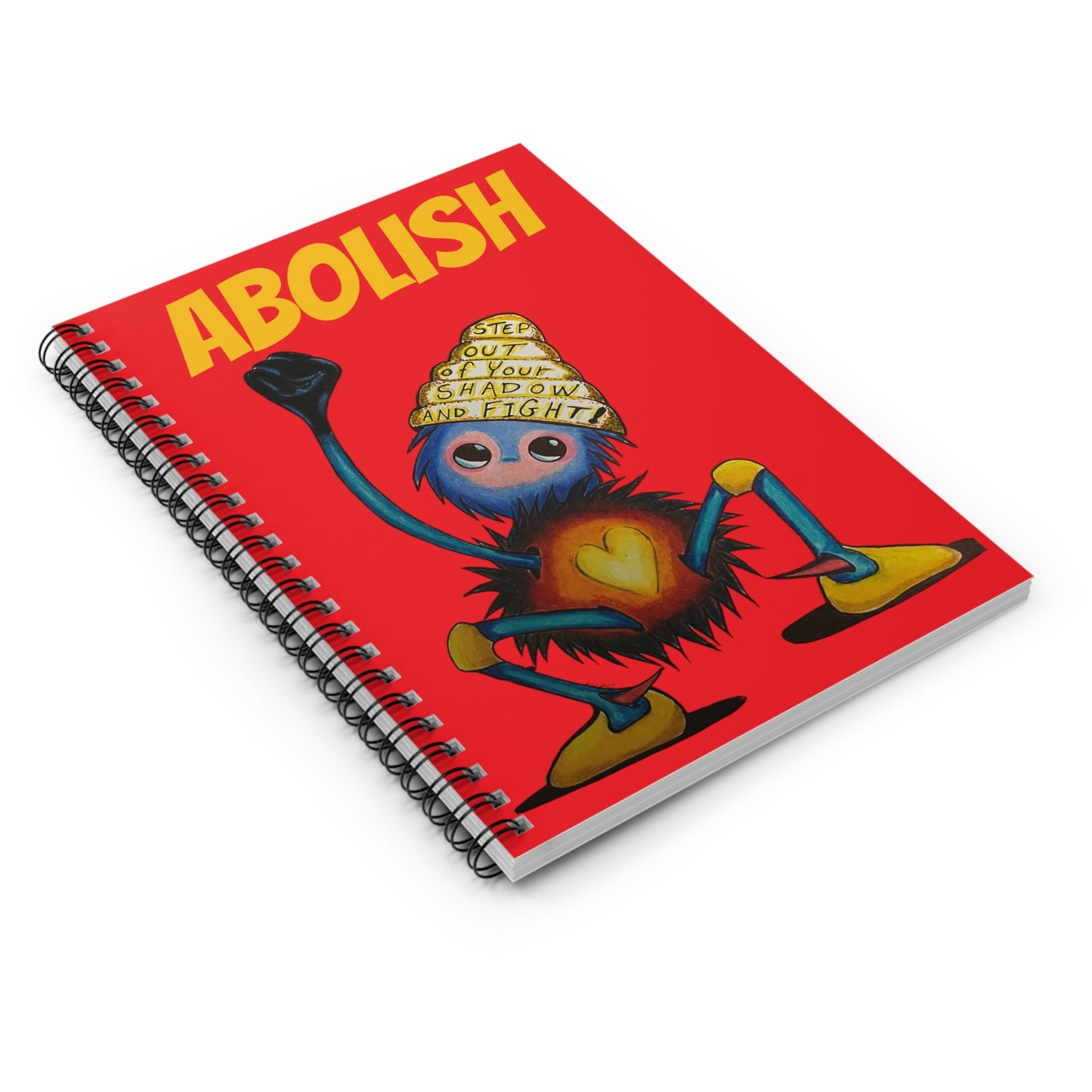 "Scruffy the Abolisher" Spiral Notebook - Ruled Line