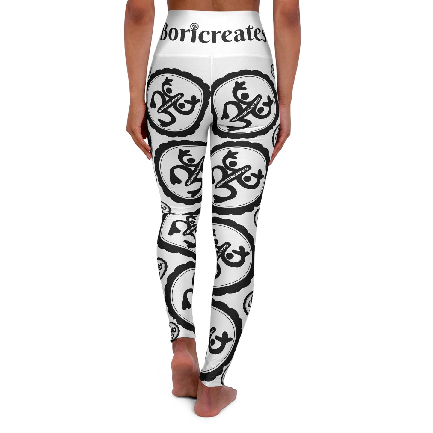 "Boricreates II" High Waisted Yoga Leggings (AOP)