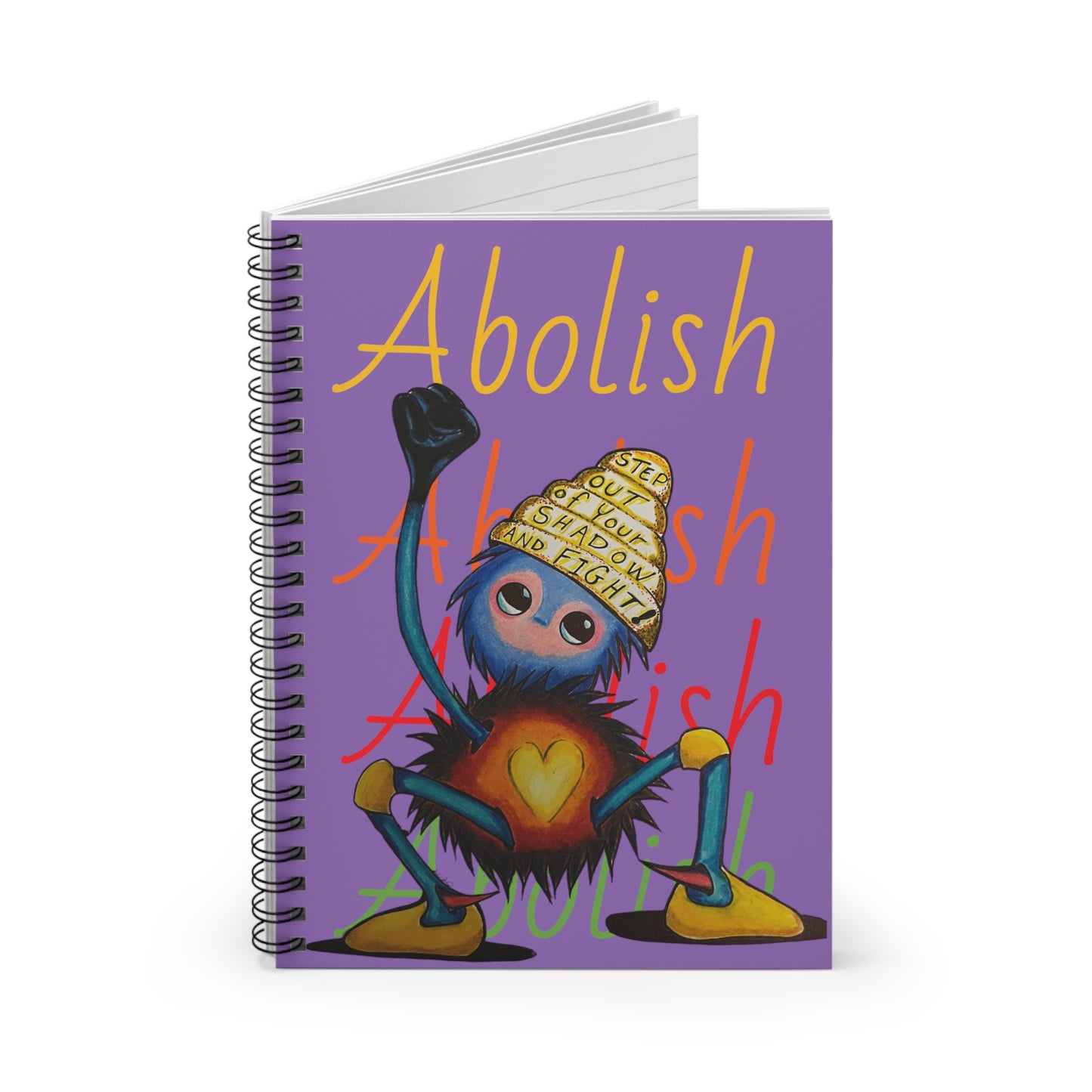 "Scruffy the Abolisher" Spiral Notebook - Ruled Line