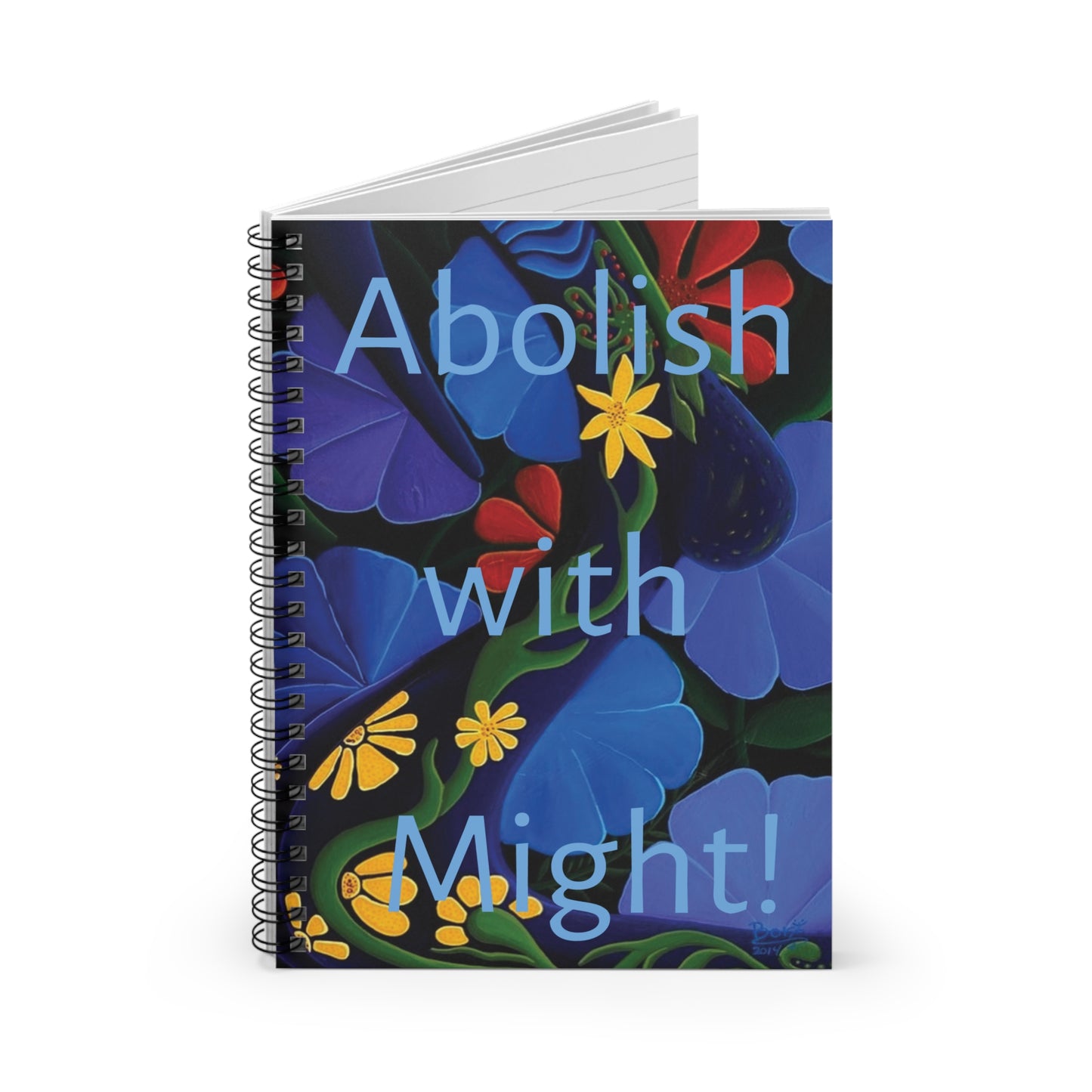 "Privacy. Abolish With Might!""Spiral Notebook - Ruled Line