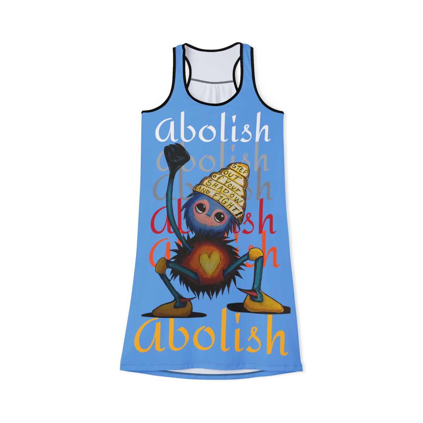 "Scruffy the Abolisher" Women's Racerback Dress (AOP)